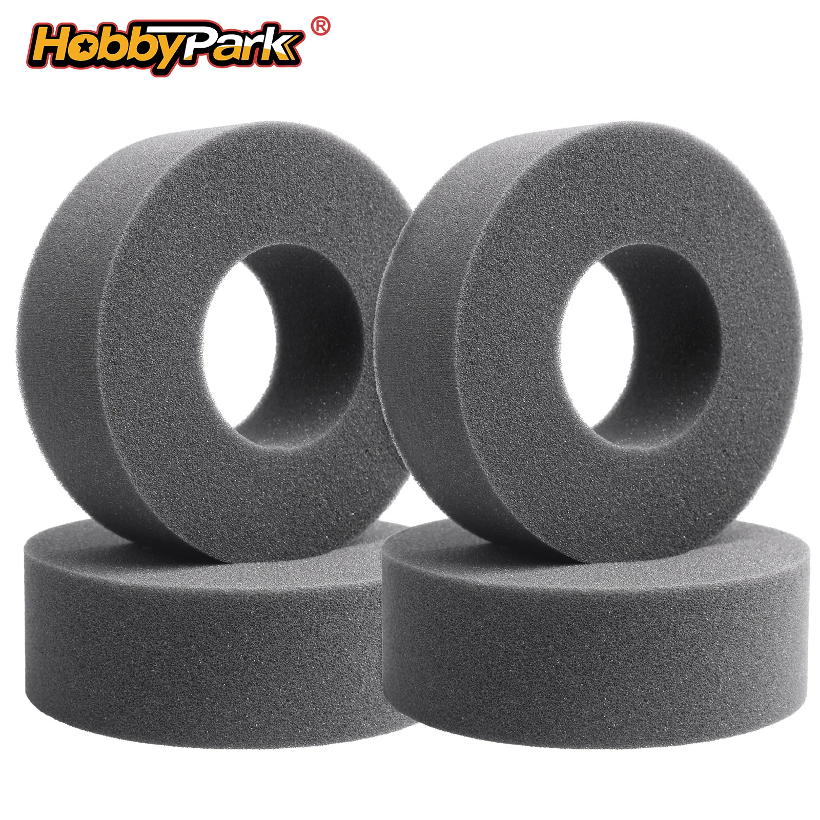 HobbyPark RC Tires Foams OD 4.33in/110mm ID 2.0in/50mm Width 1.5in/38mm for 1.9 Crawler Tires Fit Rock Crawling Cars