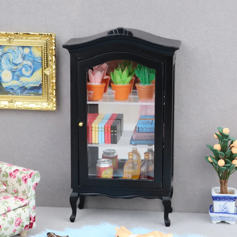 1:12 Puppenhaus Miniaturmöbel Essen Spielszene Figuren Ob11 Mini Schmuck Aufbewahrungsschrank Puppenhaus Ornament Zubehör