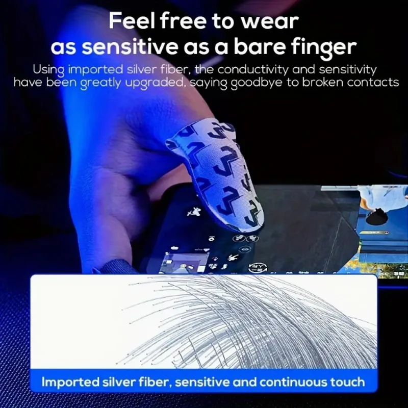 Gaming finger covers, breathable and sweat resistant gaming gloves with touch screen finger covers, gaming finger covers: sensit