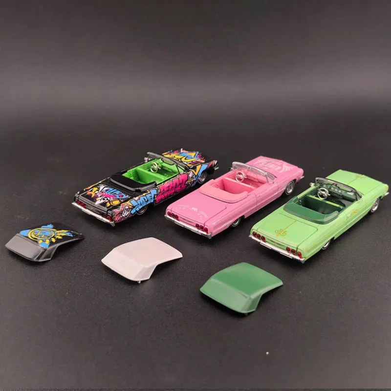 1/64 64' Chevrolet Impala lowrider 3台セット Fine Works 1:64 Chevrolet Impala Lowrider Estilo Costa Oeste con
