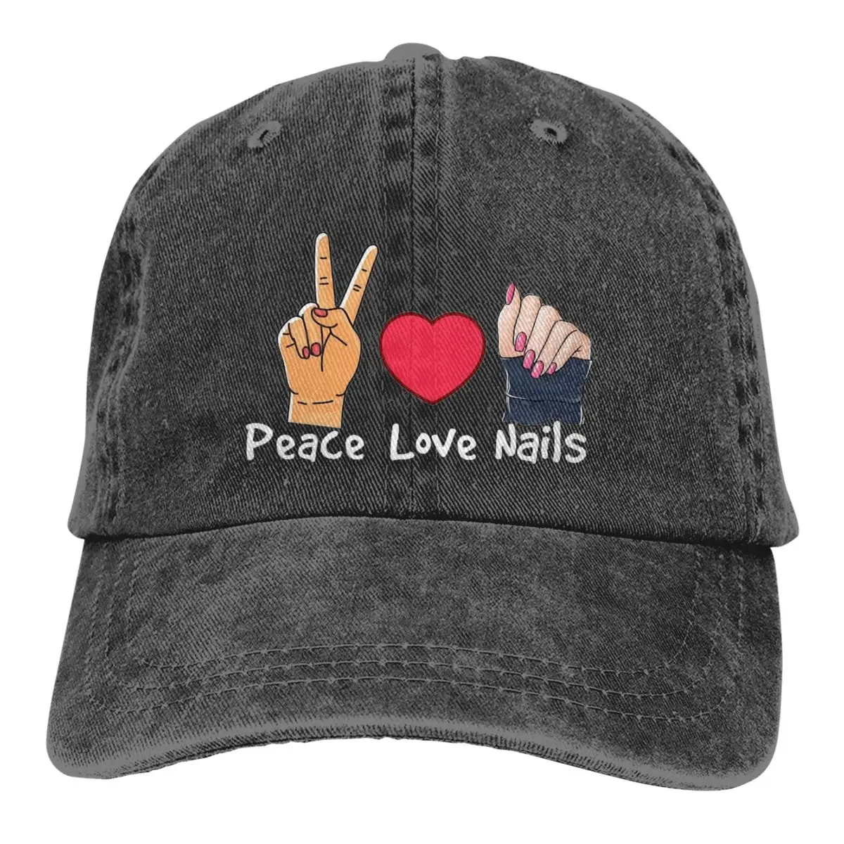 Nail Tech Gift Manicurist Baseball Caps Accessories Classic Distressed Denim Washed Nails Technicians Dad Hat for Women