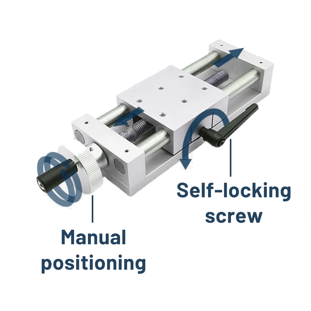 Imagem -04 - Xkst-alumínio Estágio Linear Manual T-tipo Screw Sliding Table Xaxis Zaxis Componente de Ajuste Simples