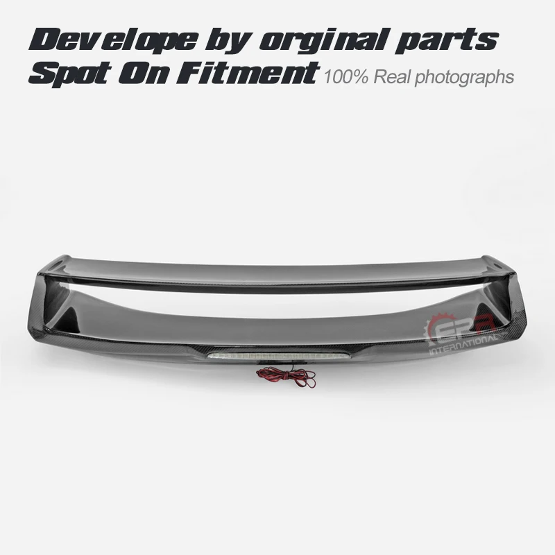 For 09 onwards NISSAN 370Z Z34 AM Style Rear Wing With Brake Lights