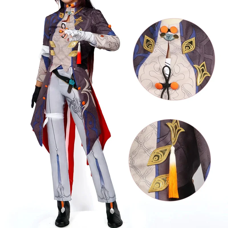 Anime Game Honkai Star Rail Blade Cosplay Costume Wig Set Uniform Suit Handsome Men Uniform Halloween Party Outfit