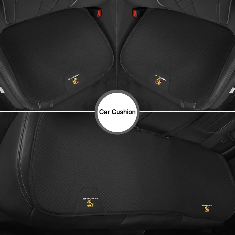 Capa de almofada para assento de carro, proteção lombar, suporte para cintura, para porsche carrera cayenne panamera macan boxster 911 928 918 968