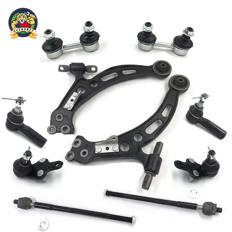 Svenubee 10pcs Front Suspension Lower Control Arm Tie Rod Ends Kit for Toyota Camry Avalon Lexus ES300 1992 1993 1994 1995 1996