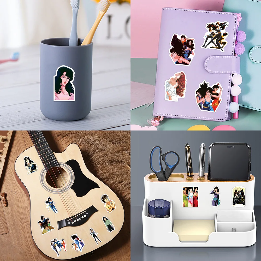 10/50 pçs dos desenhos animados animados olho de gato graffiti adesivos diy decoração caso do telefone móvel notebook copo água brinquedo presente adesivos