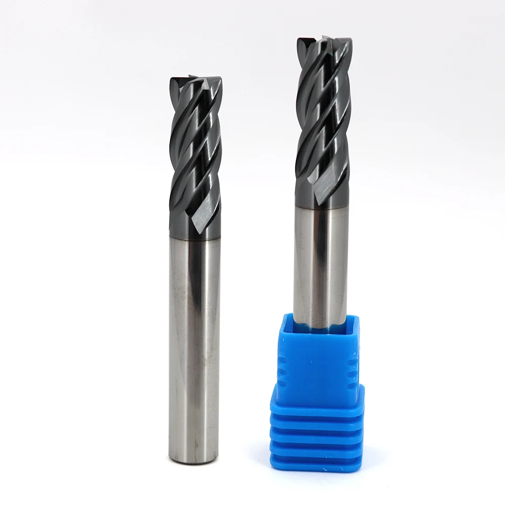 VACK HRC60 Corner Radius End Mill CNC R Bullnose Milling Cutter Tungsten Carbide Steel Endmill Metal Router Bit 4 Flutes R0.5 R1
