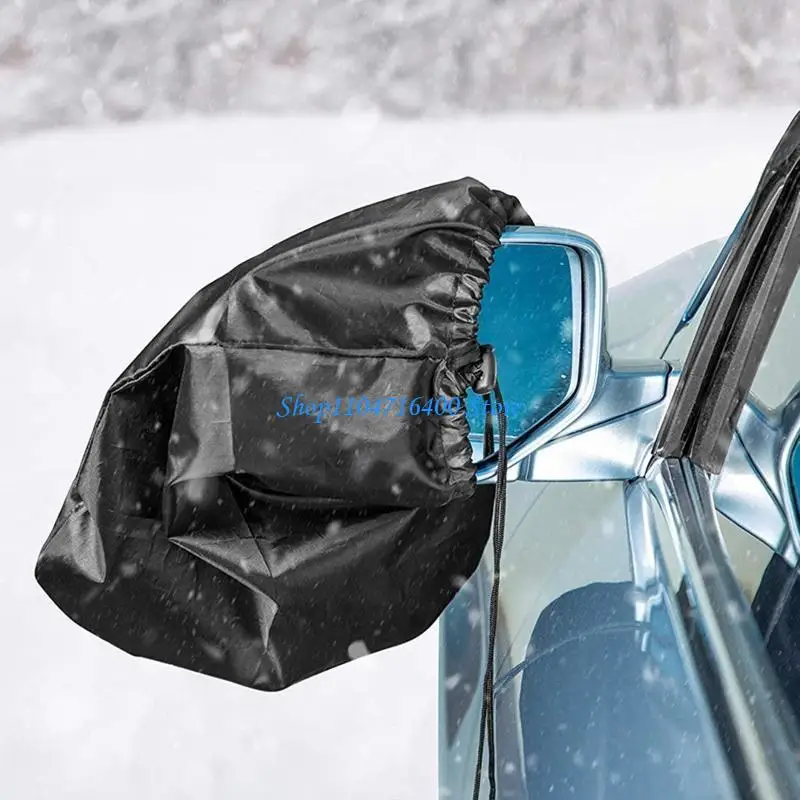 

y1gd Practical All-Season Car Prevent Snow Ice Freezing Side Mirror Protect Cover Shield Tarp Anti-Theft Design