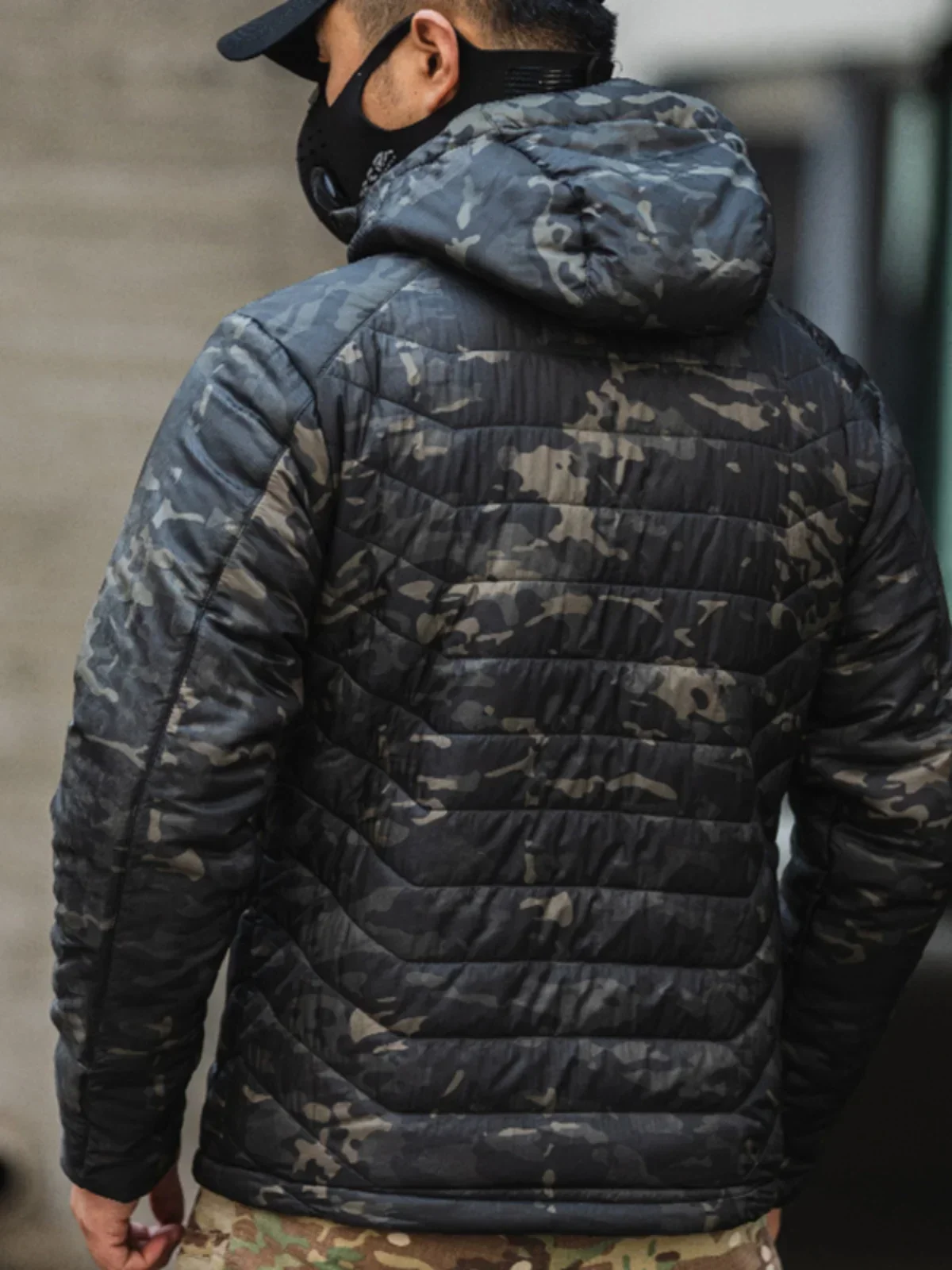 Men Winter Warm Tactical Jacket Cotton Padded Coat Lightweight Waterproof Outdoor Ski Climbing Clothing Hiking Motorcycle Jacket