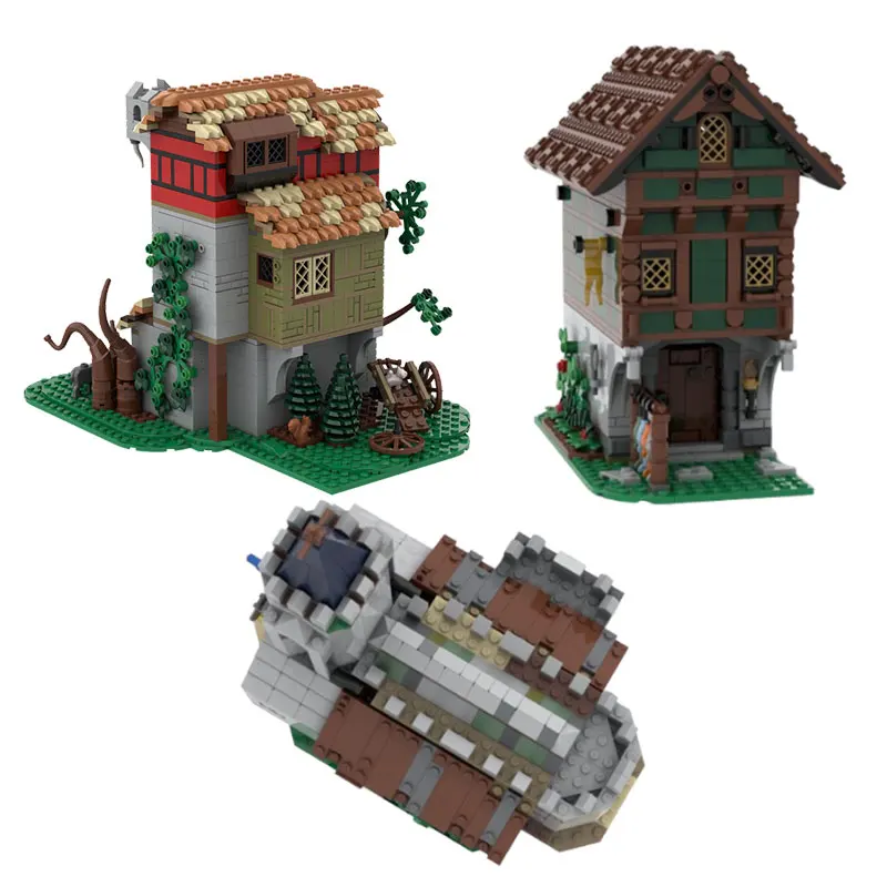 

MOC-118096 Witch's House 106586 Medieval Castle Fisherman's House Small Particle Building Block Toy Church (In Stock)