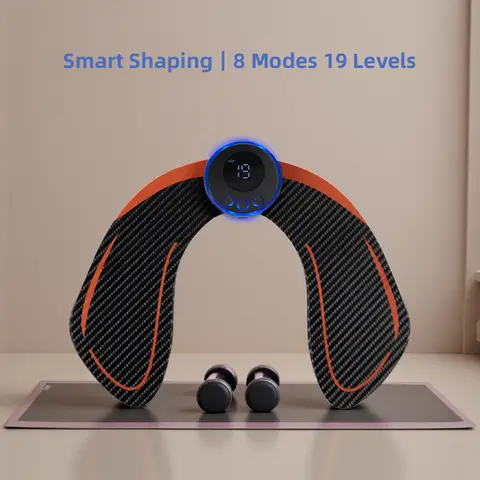 EMS Muscle Stimulator Abdominal Trainer Fitness ABS Stimulator Buttocks Hip Training Weight Loss Body Massageador Shaping Device