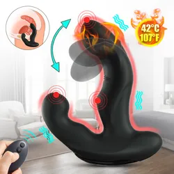 Maschio massaggio prostatico vibratore Dildo masturbatore ano stimolatore giocattoli del sesso per gli uomini Wiggling vibrante Plug anale Buttplug Sexshop