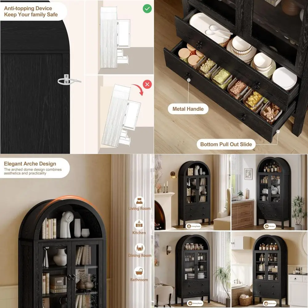 71'' Tall Arched Ca…