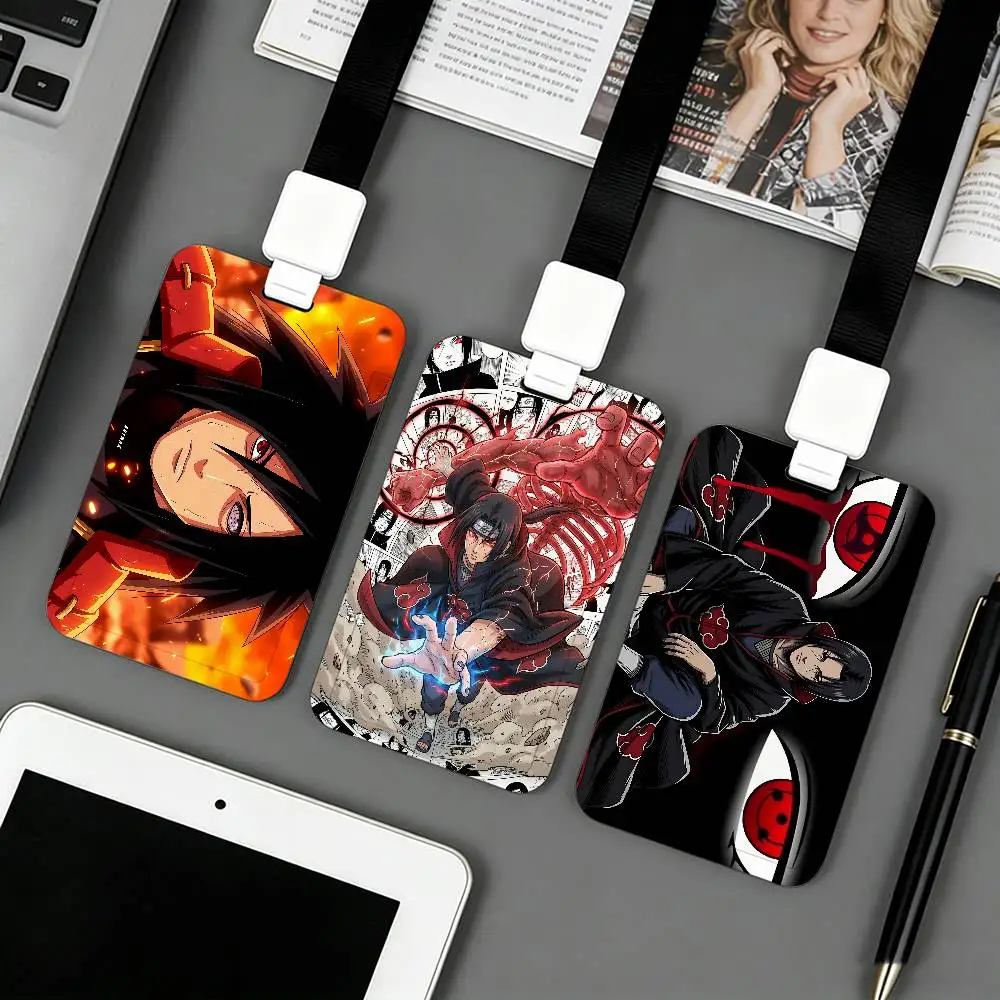 NARUTO Lanyard Style ID Holder Access Card Sleeve Keychain Work Badge Clip Neck Lanyard For Office And Campus Use Name Tag