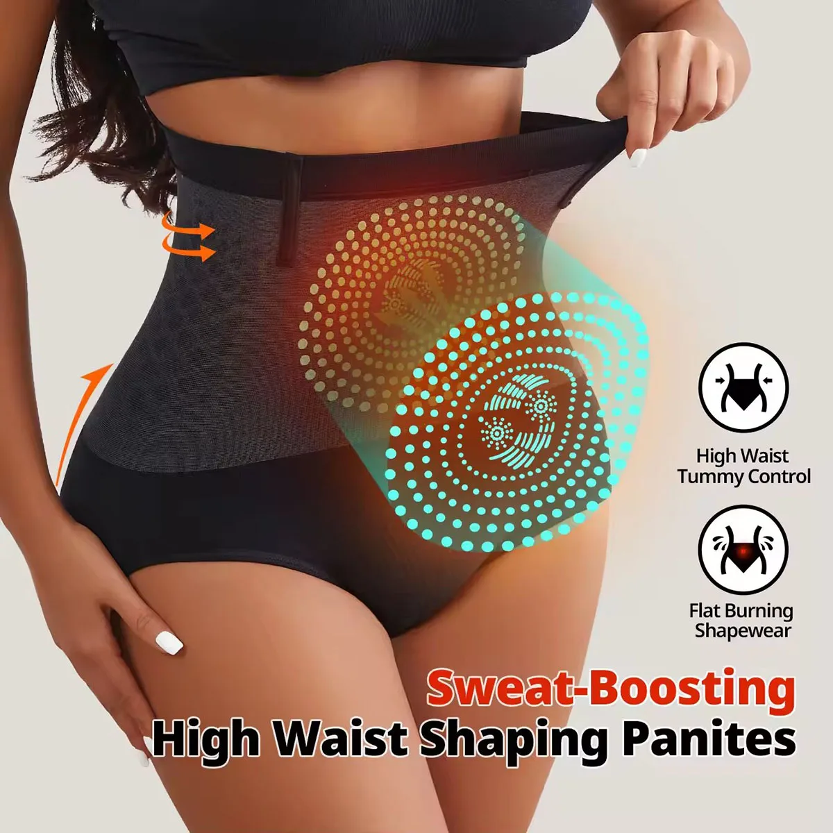 1Pcs Seamless Women's High Waist Abdomen Control Panties Mag