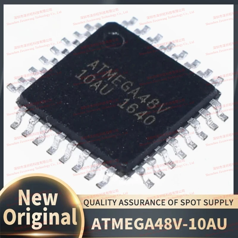 (10piece)100% New Original ATMEGA48V-10AU ATMEGA48 MEGA48 Microcontroller MCU QFP-32 Chipset