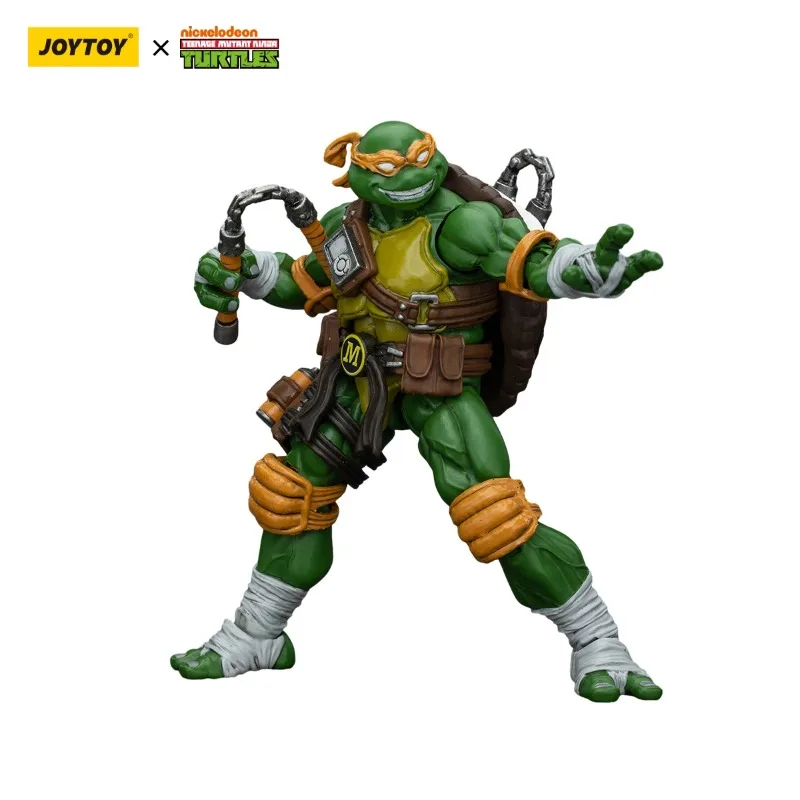 In Stock JOYTOY 1/18 Action Figure TMNT Ninja Turtles Michelangelo Donatello Leonardo Raphael Anime Figures Toys Gift Collection view 5