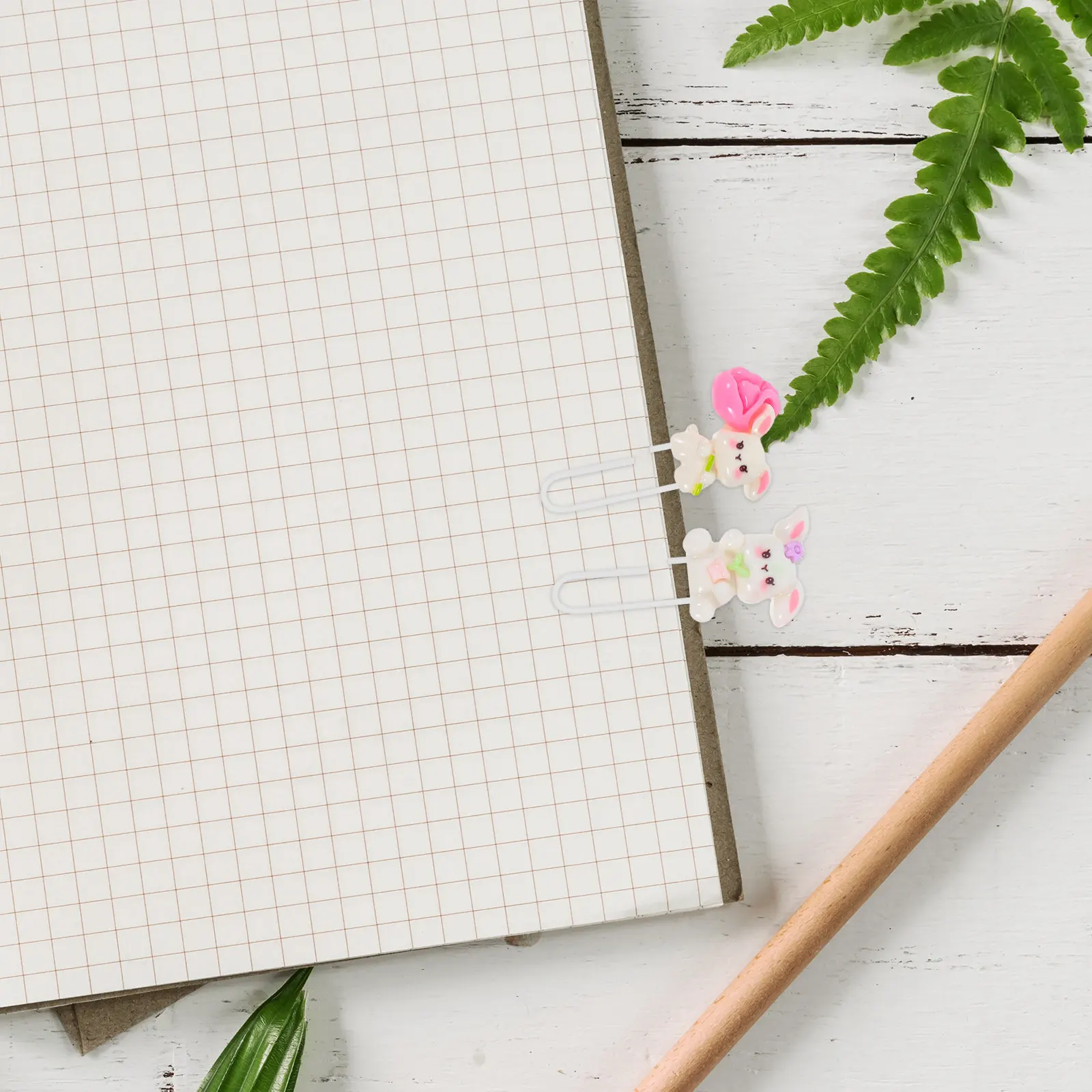 

5Pcs Rabbit Paper Clips Cute Metal Bookmarks for School Office Files DIY Projects Easter Celebration Decorative Student Supplies