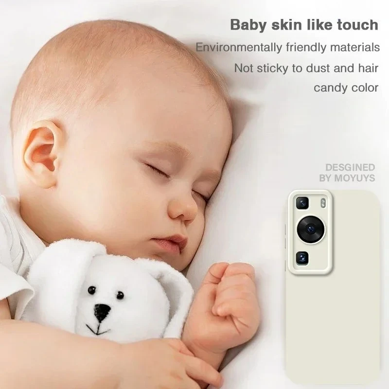 غطاء حماية عين الملاك لهاتف هواوي P60 Pro P60Pro حافظة هاتف من السيليكون السائل الناعم ملحقات حماية العدسة