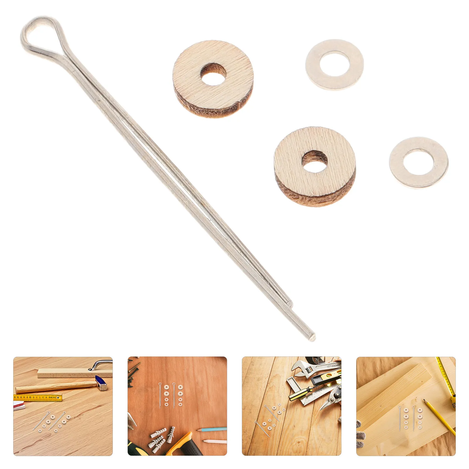 10Set Joint Accessories Rotatable White Connectors Flexible 360 Degree Movement Bear Making Supplies DIY Craft Parts