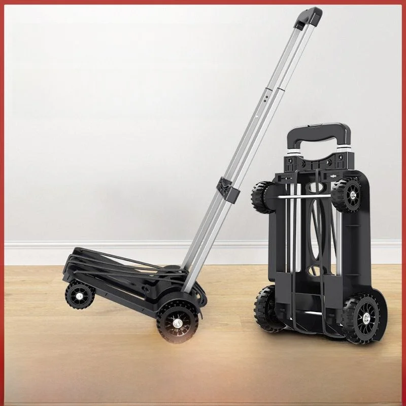 chariot-a-main-portable-de-petite-taille-ideal-pour-le-travail-de-precision-l'utilisation-domestique-le-transport-de-legumes-et-de-marchandises-tres-leger-avec-poignee-retractable