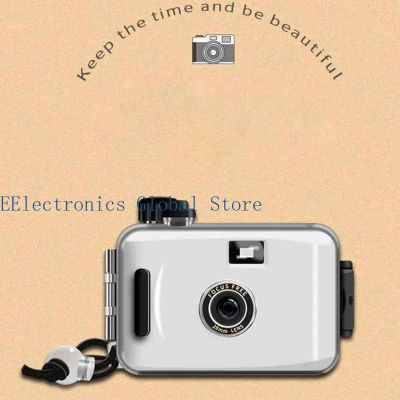 462B Retro Film Camera Non-disposable Waterproof Point-and-shoot Camera 28mm Lens