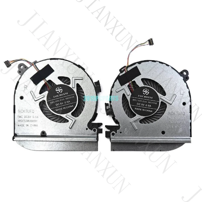 A+New CPU & GPU Cooling Fan Set for HP Spectre x360 15-BL 15-BL000 | P/N: 914357-001 (Left GPU) 914358-001 (Right CPU)