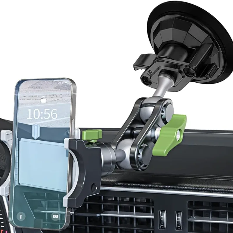 

Suction cup phone mount,phone holders for car for shooting, 360° rotation car phone holder for windshield,roof glass,car window