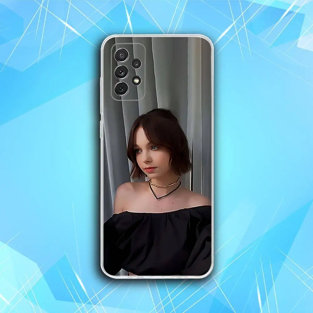 حافظة هاتف E-Emma Actor M-Myers لهاتف سامسونج S30,23,21,22,20، FE lite، S10،9،8،7 PIus Note20 Ultra شفافة