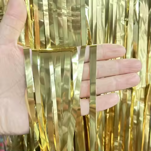 Cheap as a Party Metallic Tinsel Foil Fringe Curtains Backdrop for Birthday New Year Eve Party Photo Wedding Decor - Image 29