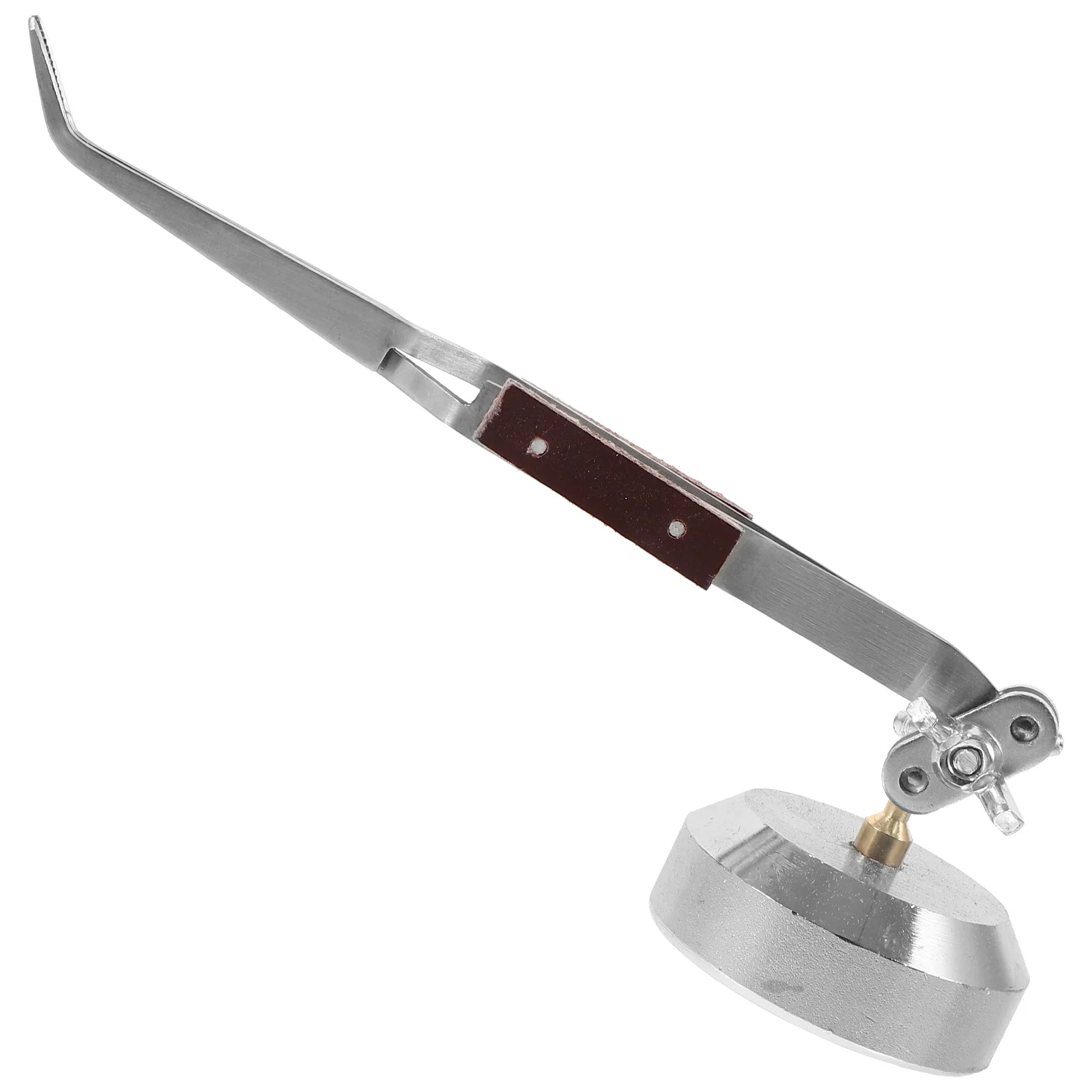 

Third Hand Tweezer Desktop Bent Jaw Rebound Clamp Small Tabletop Welding Tool Jewelry Making Precision Soldering Tweezer Non