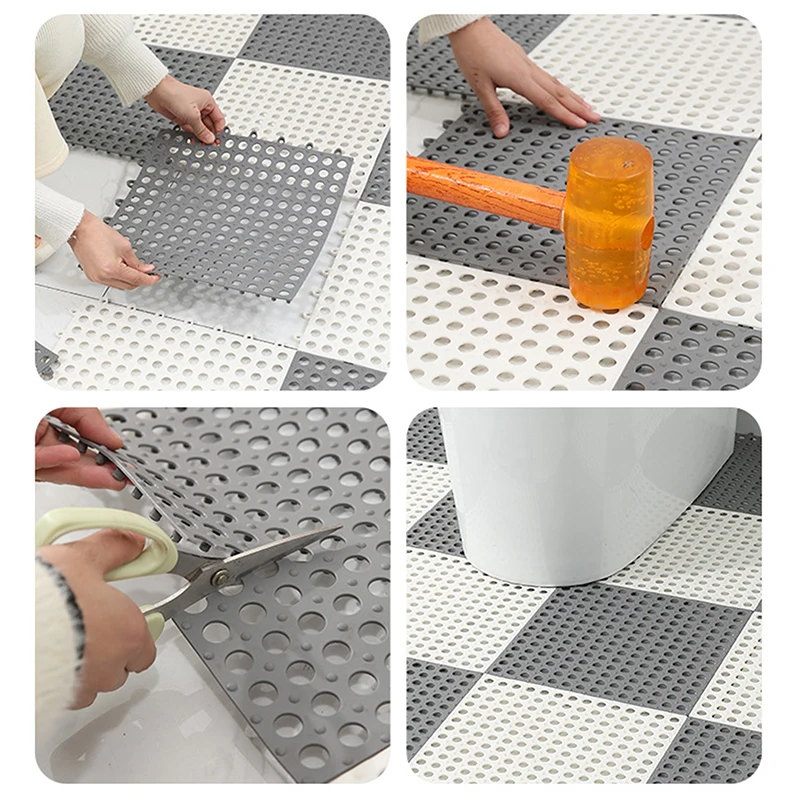 1 PC Non-SLIP Bath MAT พรมกันน้ําพรมห้องน้ําพรมกันลื่นดูดนวดฟุตเบาะ Pad ห้องน้ํา Splicing ชั้นเสื่ออาบน้ํา