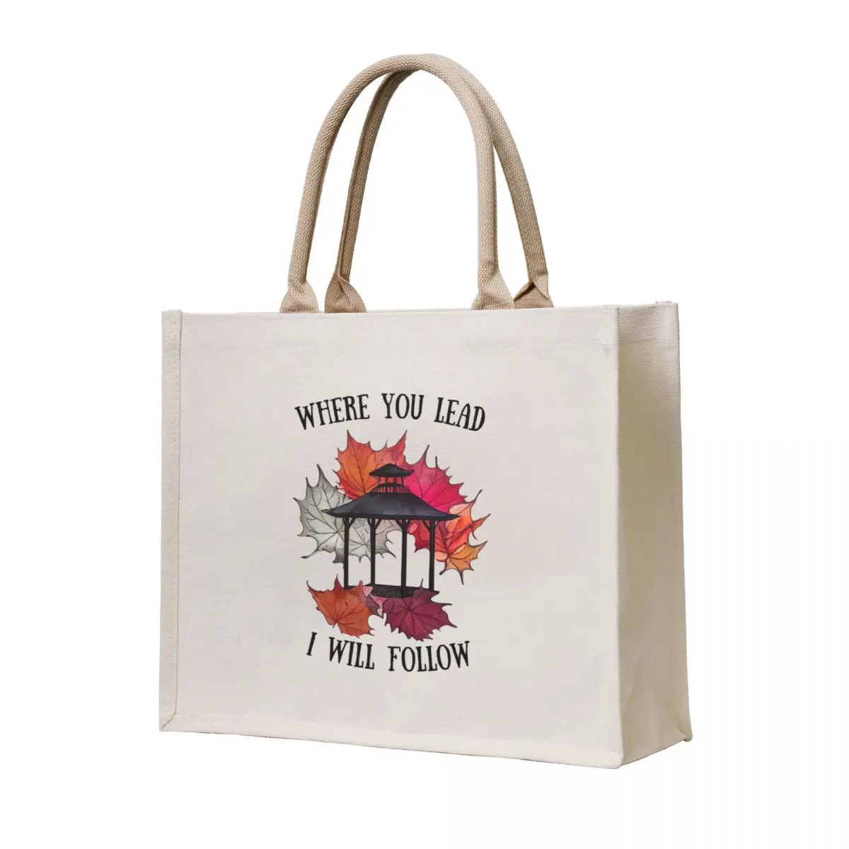 

Gazebo and Autumn Leaves - Gilmore Tote Bag shopping trolley bag Reusable bags shopping bags foldable
