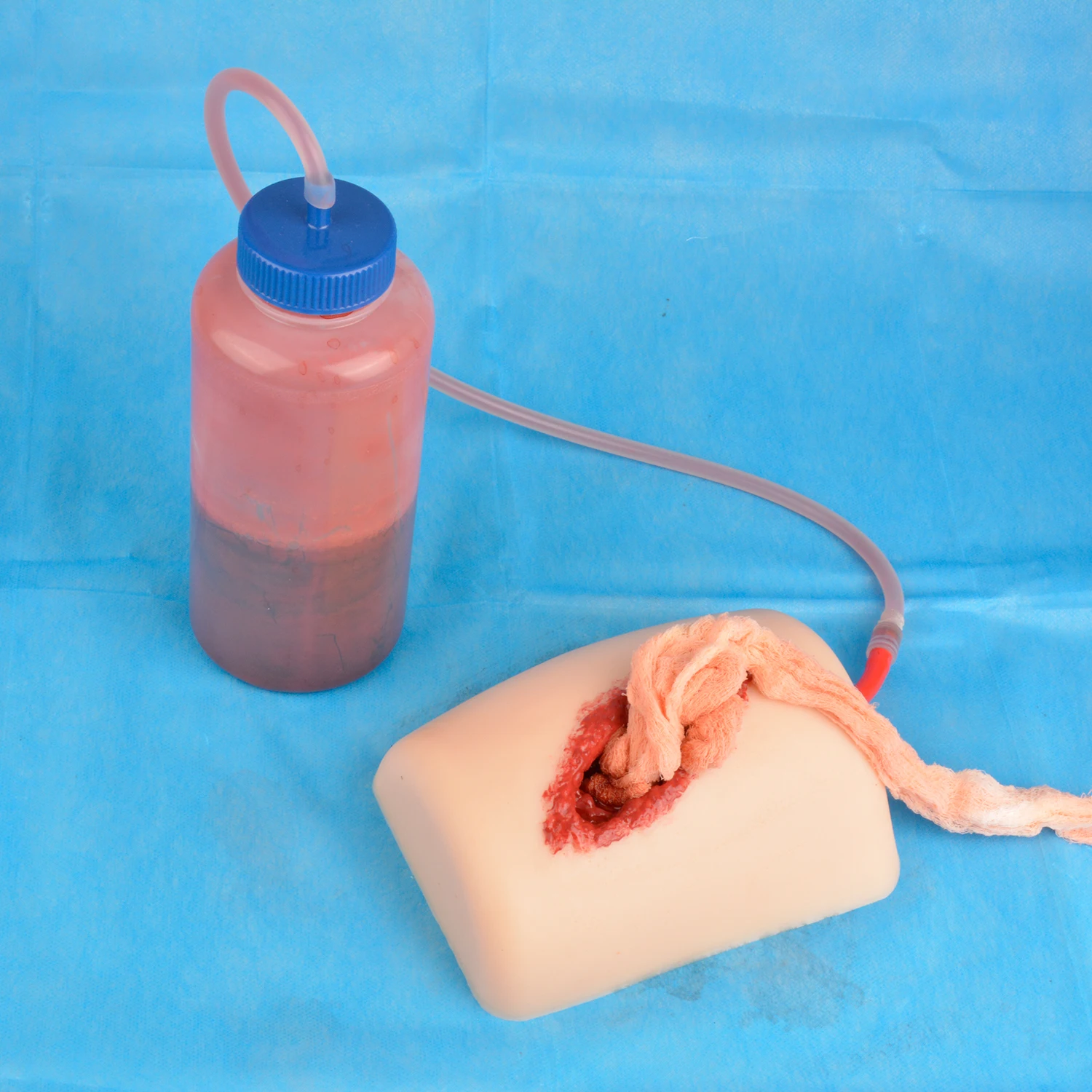 Delux Thigh Laceration Bleeding Control Trainer Wound Pack Trainer Tactical Medical Practice Model for EMT/TCCC Course