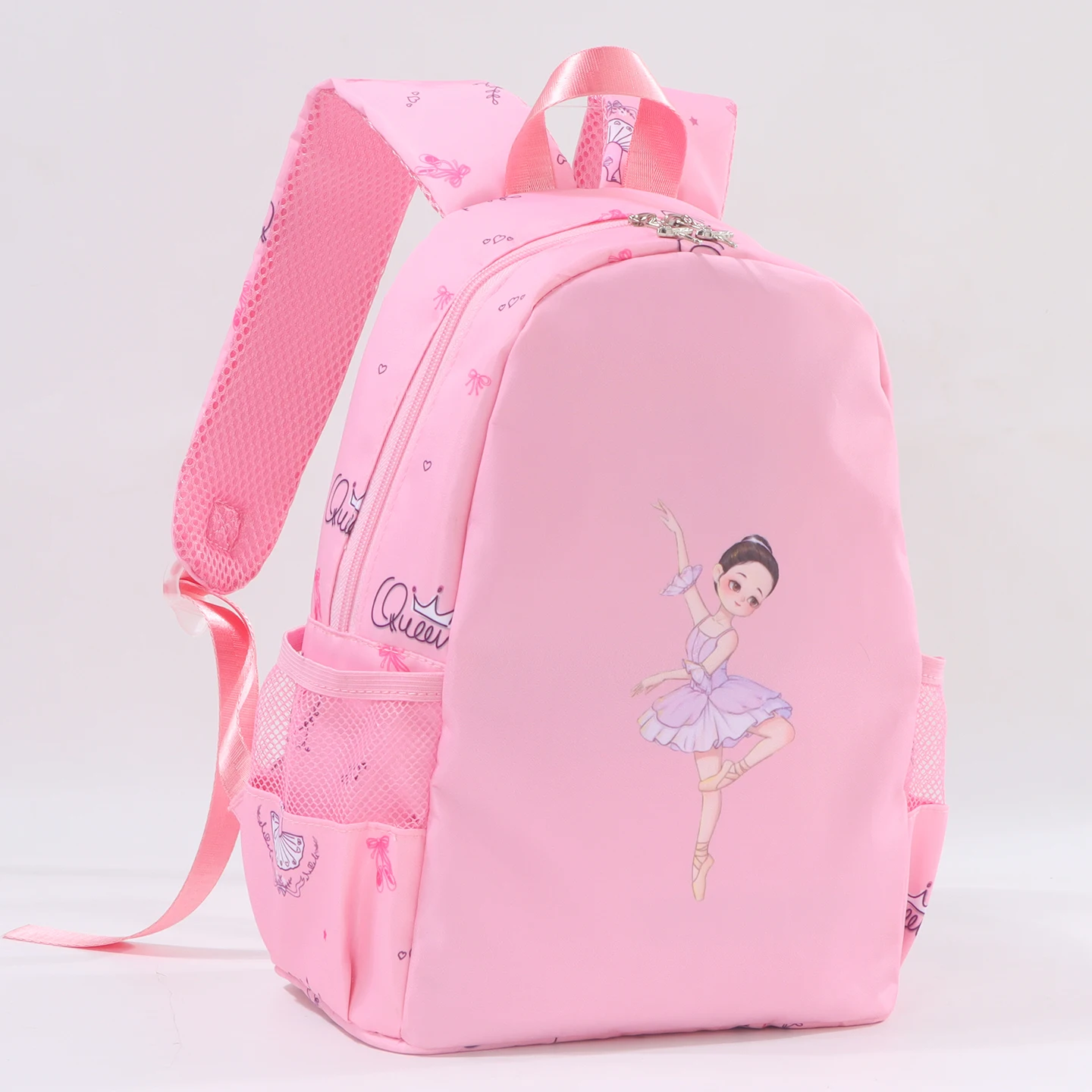 Tas Ransel Senam Anak Perempuan dengan Tali Bahu untuk Balet, Latin, Yoga, Tap, Jazz, Perjalanan, Penyimpanan, Tas Baru untuk Anak Perempuan
