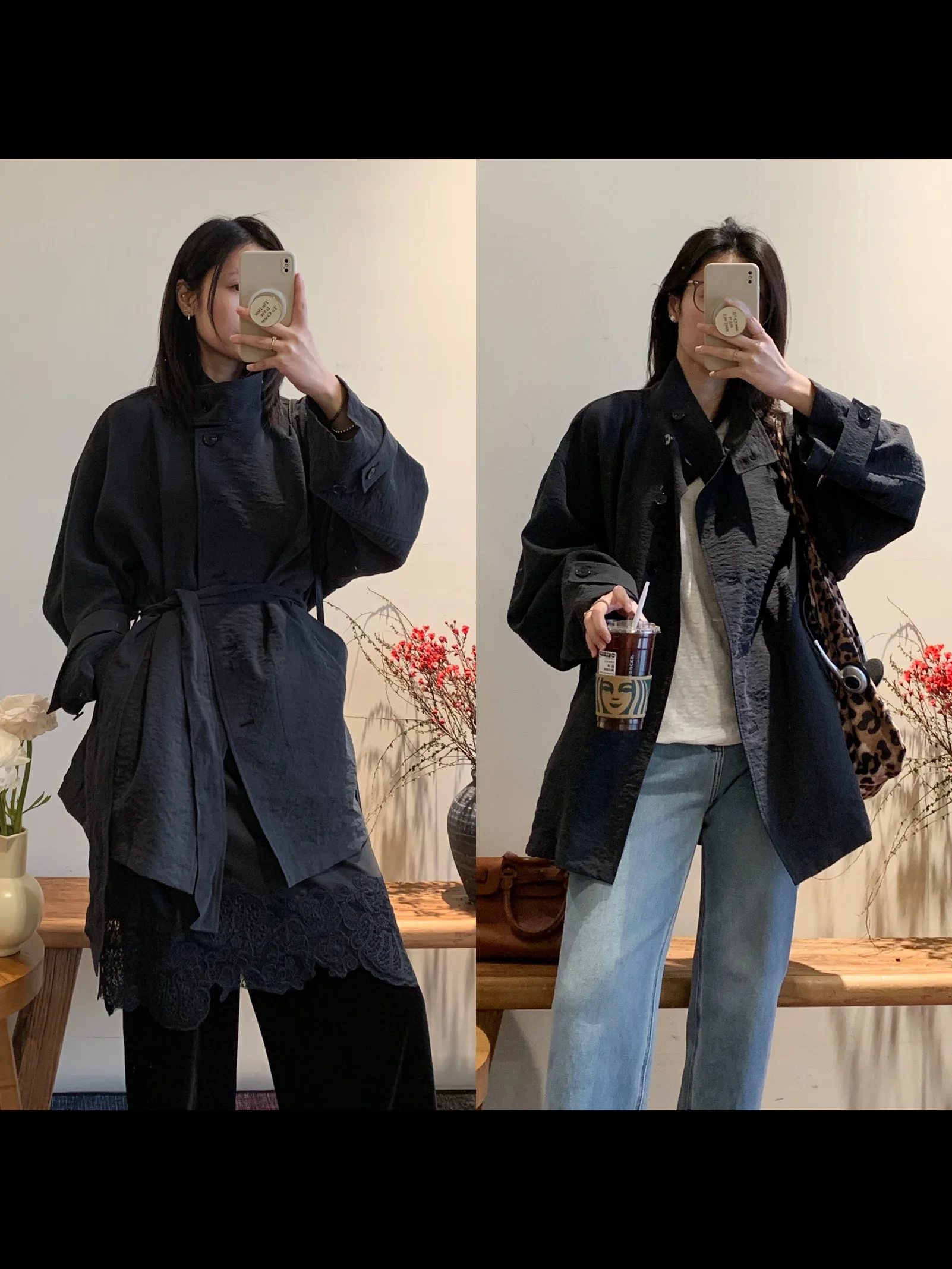 

Long Home Has a Surprise Heavyweight DrySilk Windbreaker Exclusive Fabric Women's Casual Fit Silk Blend Long Sve irt