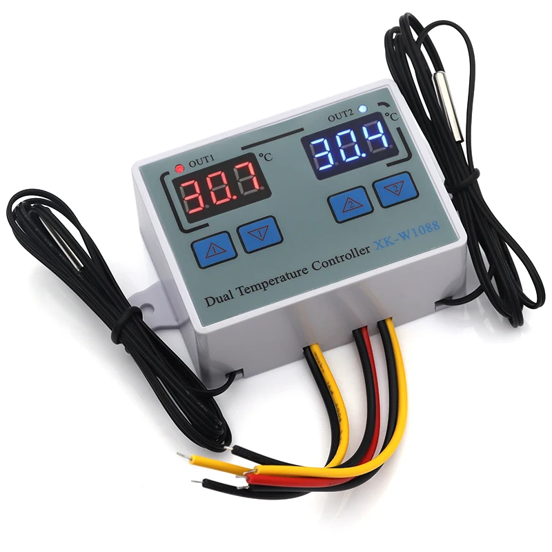 W1088 digital temperature and humidity controller egg incubator thermostat humidity controller heating and cooling controller