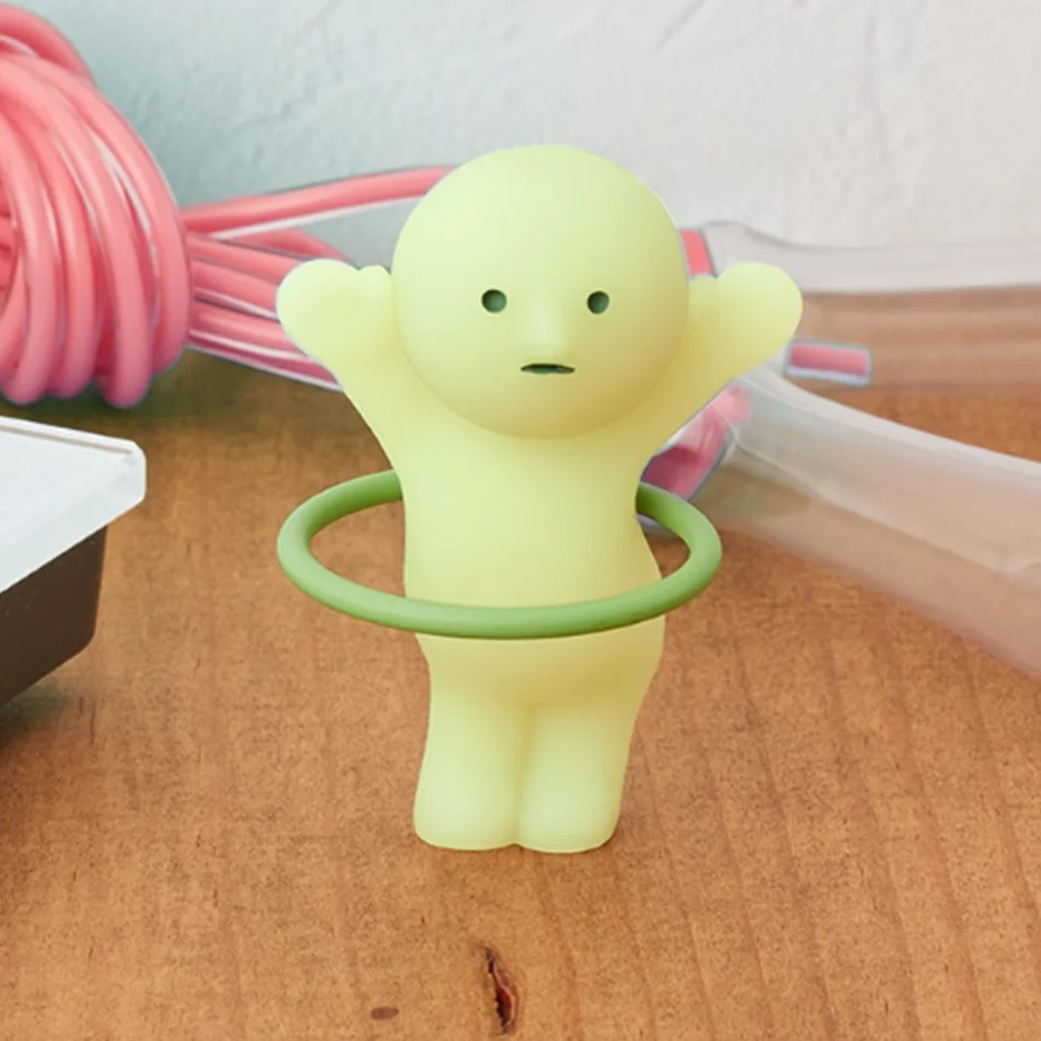 요가 피트니스 시리즈 미니 피규어 귀여운 야광 장식 인형 침실 시리즈 블라인드 박스 모델 장식품 선물