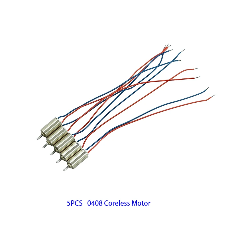 5PCS 0408 4mm*8mm Mini Coreless Motor DC 3V 3.7V 26000RPM Ultra-high Speed Micro Tiny Hollow Cup Engine DIY Hobby Toy Model