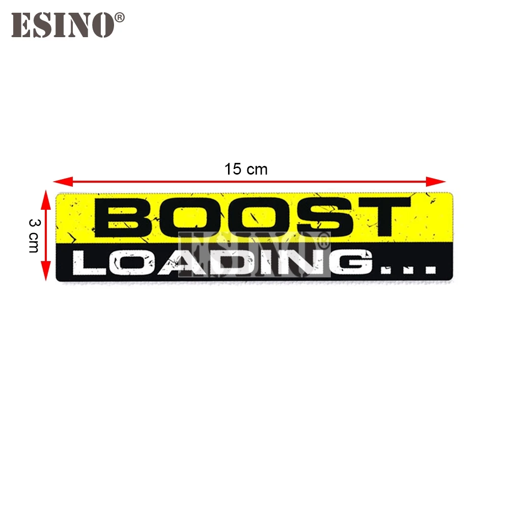 BOOST LOADING Funny Car Sticker JDM Turbo Tuning Auto Bumper Window PVC Waterproof Decal Motorcycle Accessories 15x3cm