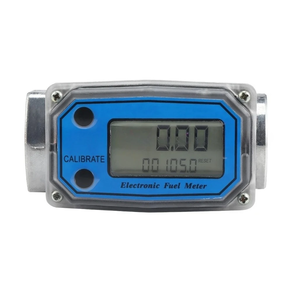 5-120L/Min Multi-unit LED Digital Aluminum Alloy Turbine Flowmeter For Liquid Diesel Fuel Water Flow Meter