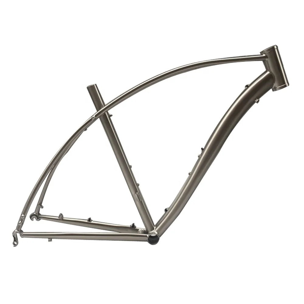 

2.5V-3AL Chinese Custom Cyclocross Titanium Frame Disc Brake