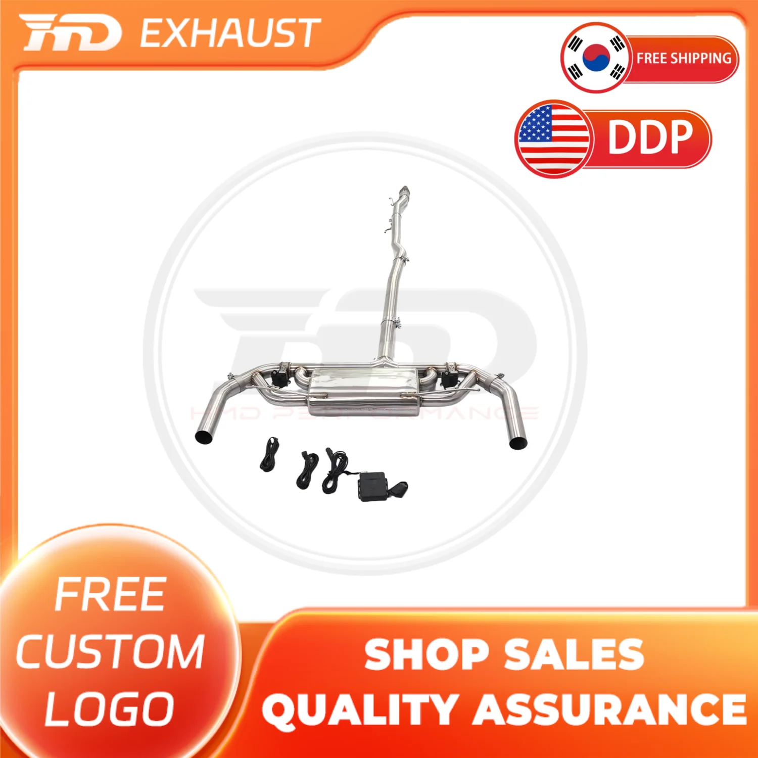 

HMD Hot sale High Flow Performance Catback For Mercedes Benz AMG A35 W177 2.0T 2024+ Stainless Steel Pipe Exhaust System