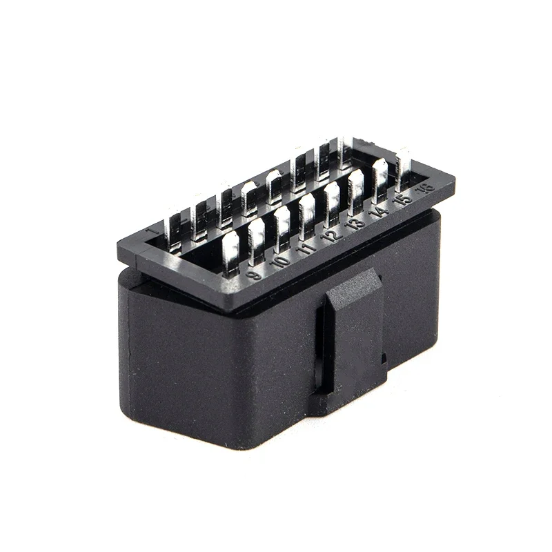 1pc 16 Pin Car OBD2 Connector 16pin Male Plug OBD II OBD2 Diagnostic-tool cable Terminal Connector Plug