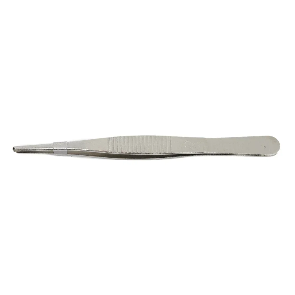 Special 1 Pcs Toothed Tweezers Hold Tissue During Hook Head Hot Sales Manipulate Needles Precise Grip Stainless Steel