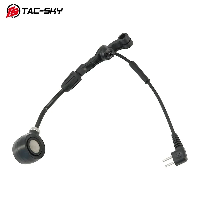 TS TAC-SKY Tactical Headset 2-Pin Microphone COMTAC Microphone Compatible with Peltor Comtac Ii III XPI V Shooting Headset