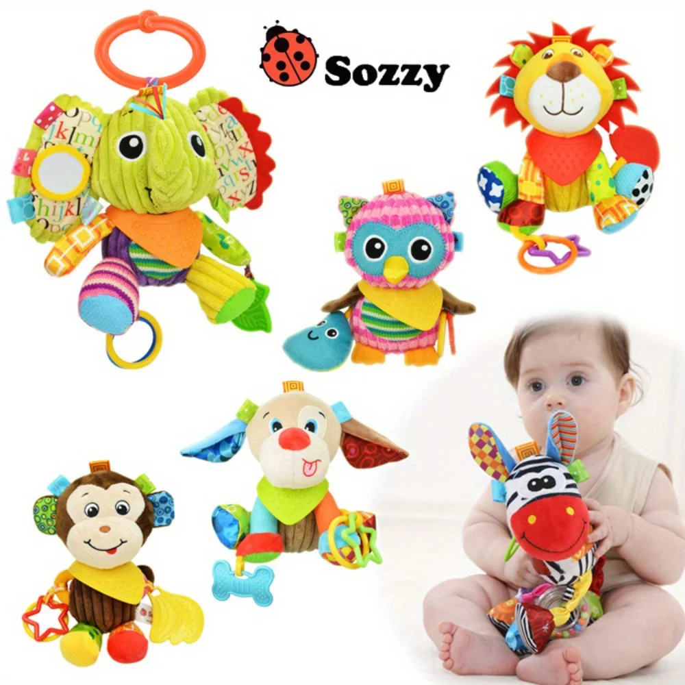 Baby toy car soothes baby toy hanging bed hanging multi-functional doll