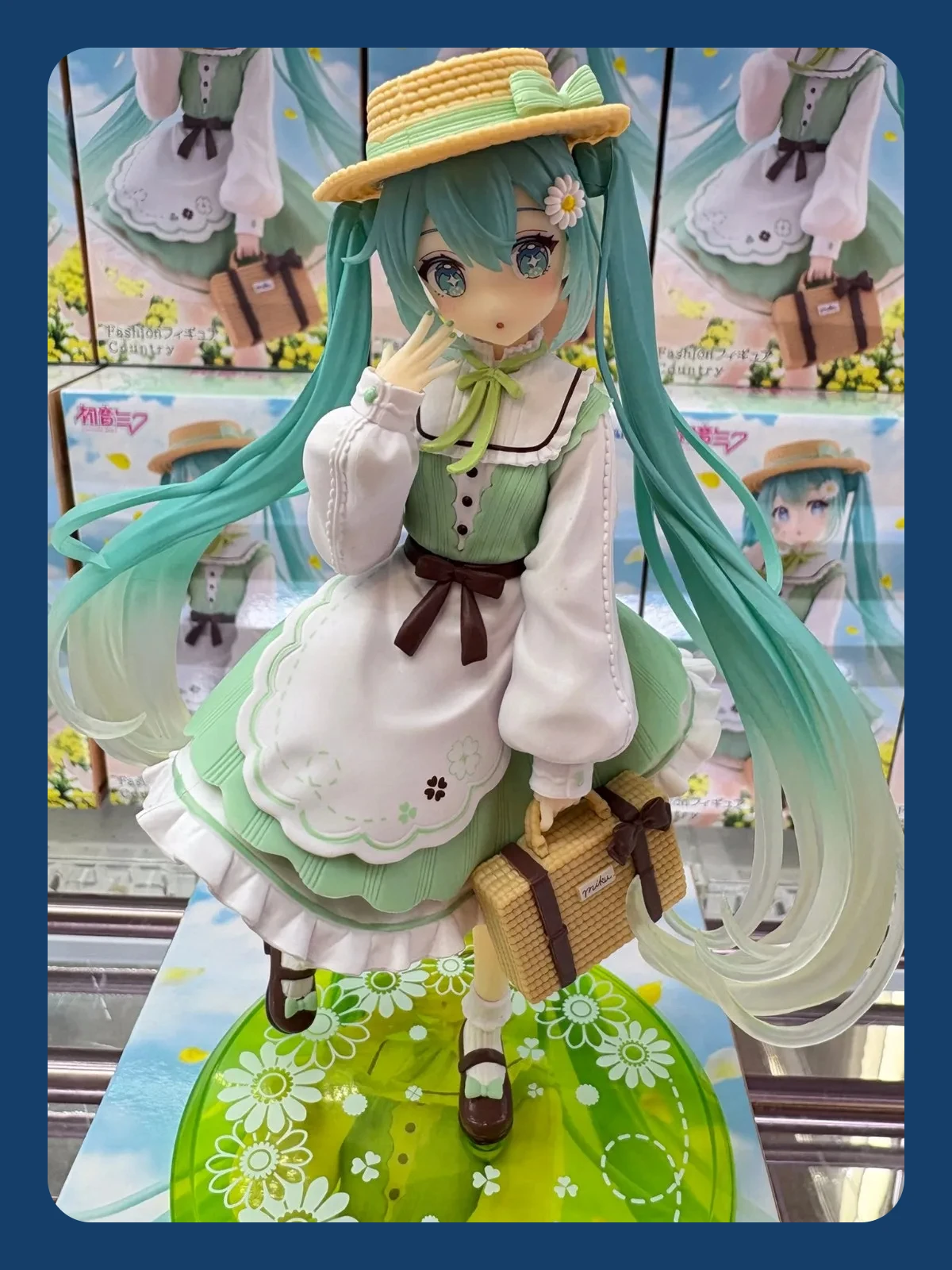 Original Taito Fashion Hatsune Miku Country Anime Figure Toys Action Figurine PVC Model Collection Doll Birthday Gift
