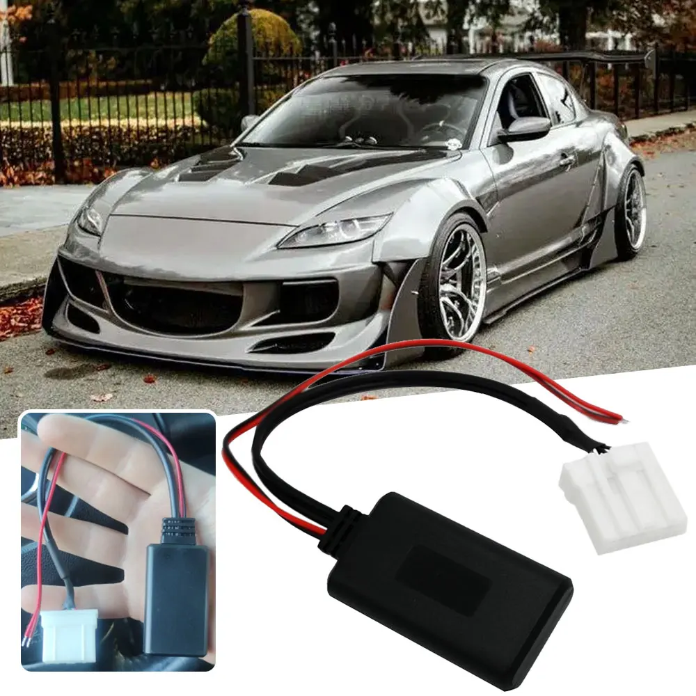 

1Pc Car Radio Wireless Bluetooth Module Aux Adapter Music Audio Car Electronics Accessories Adapter for Mazda 2 3 5 6 MX5 RX8